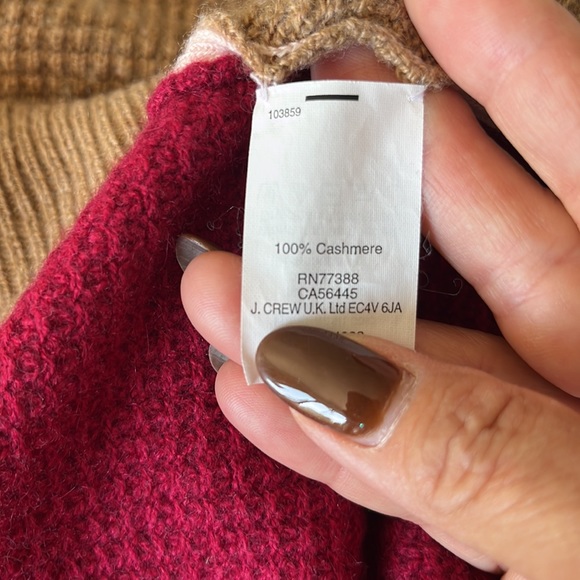 J.Crew 100% Italian waffled cashmere sweater size XS - Picture 11 of 11